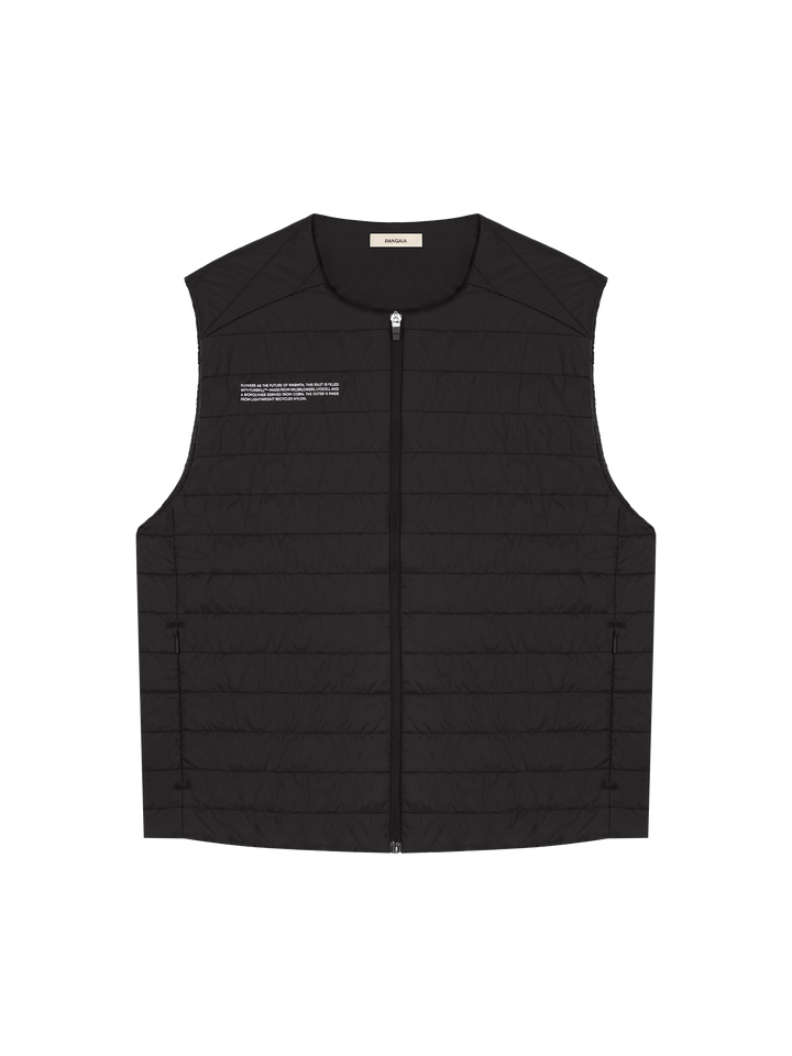 Womens Flower-Warmth Lite Gilet—Black