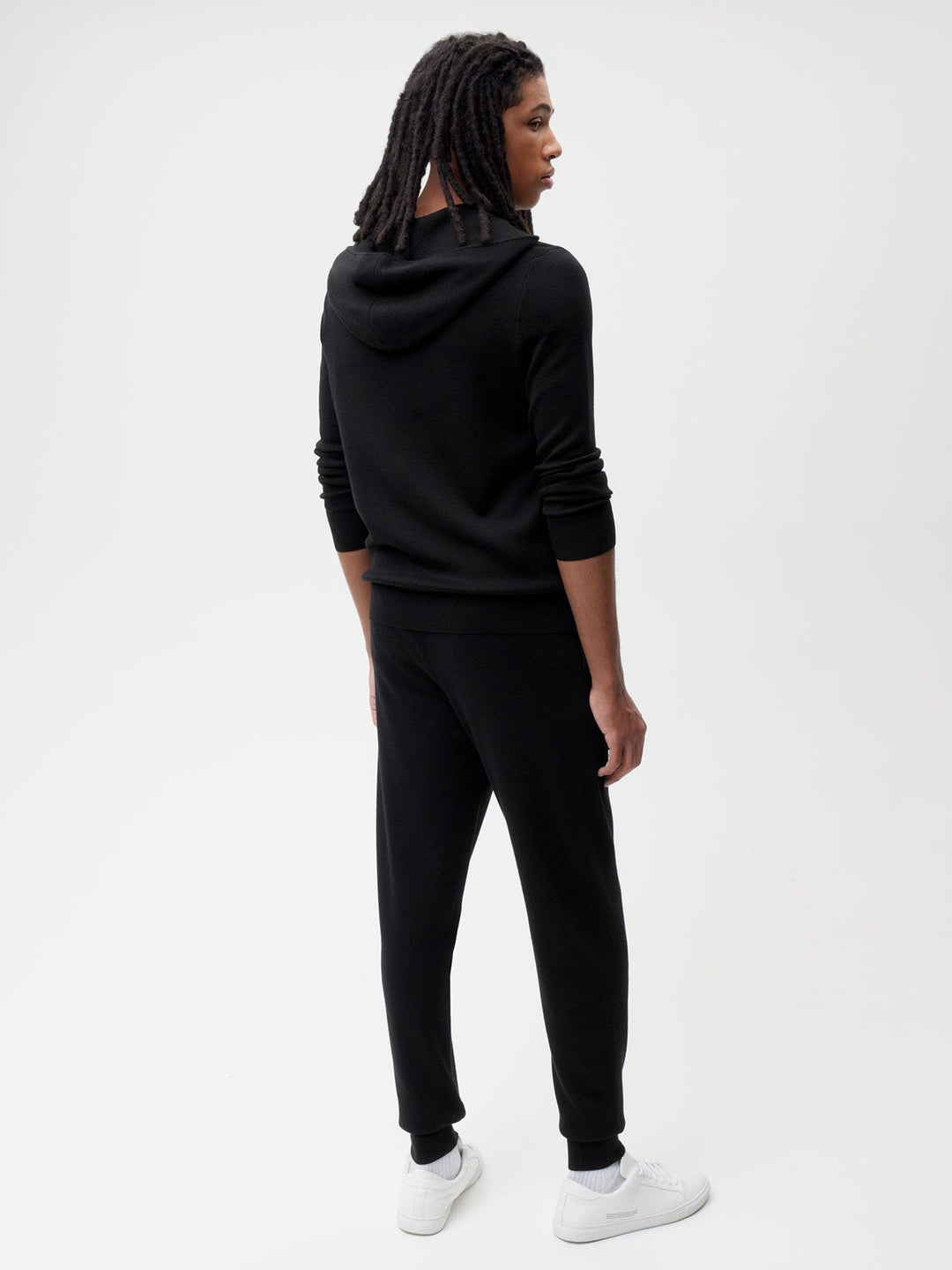 Mens DNA Regenerative Merino Wool Track Pants—black