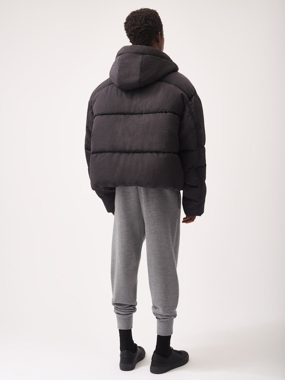 Mens DNA Regenerative Merino Wool Track Pants—grey marl