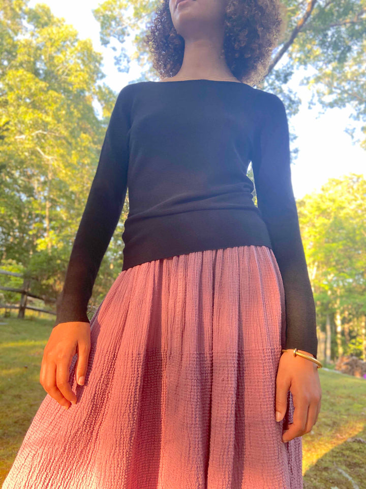 Meron, ballet neck pullover