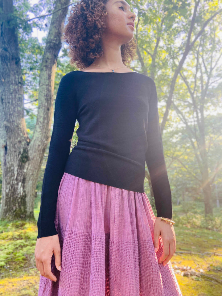 Meron, ballet neck pullover