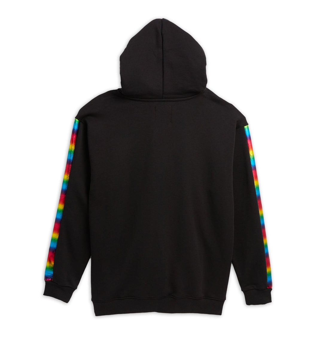 French Terry Zip Up Hoodie - Metallic Rainbow
