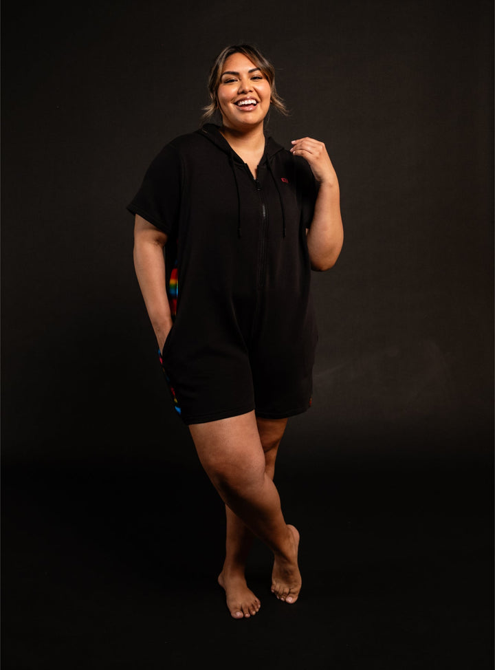 Anywhere Romper - Metallic Rainbow
