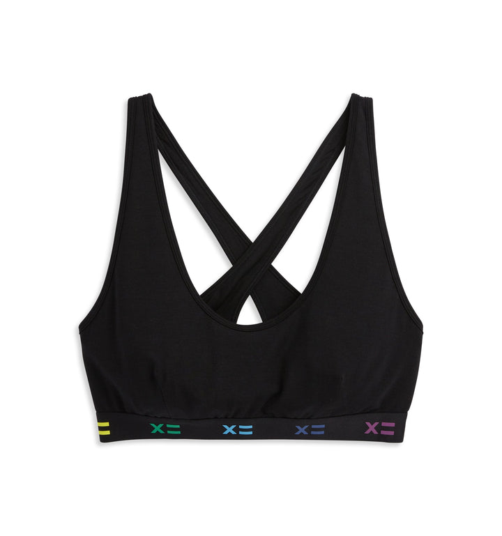 All Day Bralette - TENCEL™ Modal Black X= Rainbow