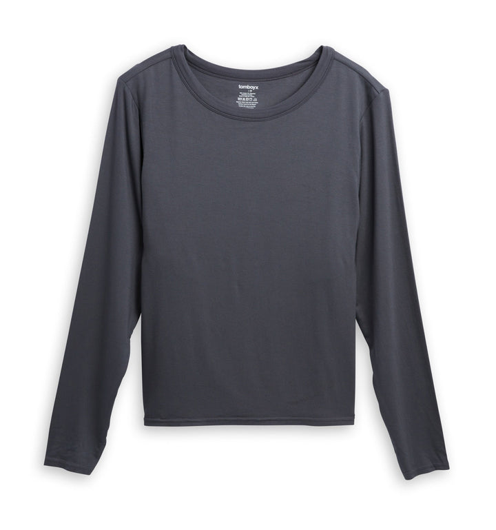 Long Sleeve Bra Top - TENCEL™ Modal Slate