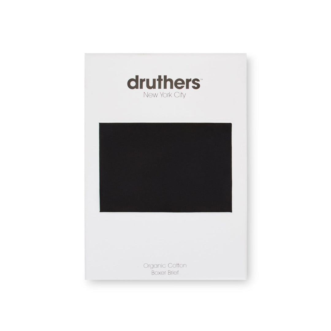 Organic Cotton Boxer Briefs - Black