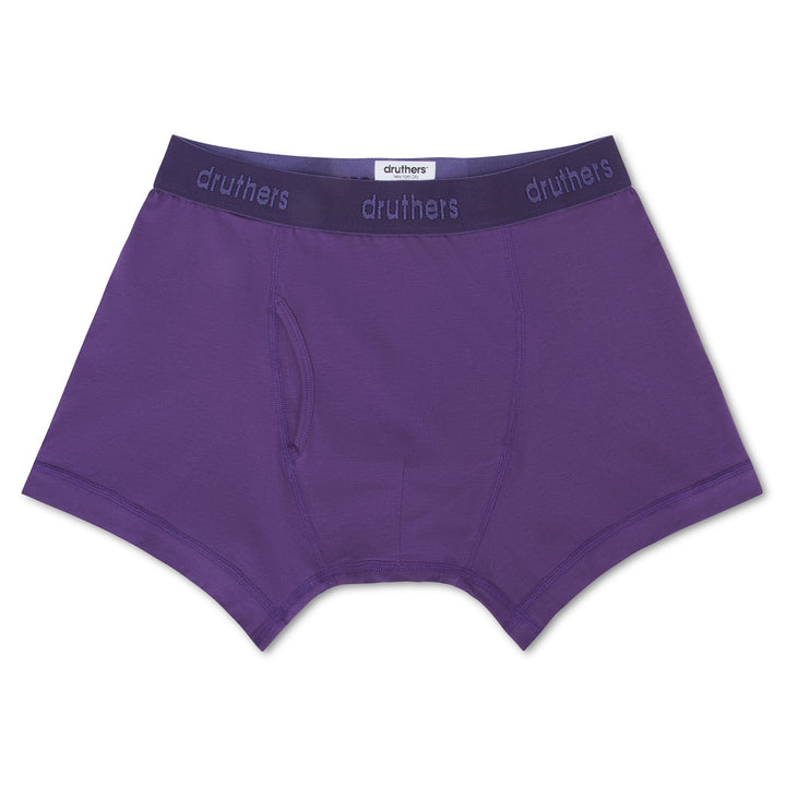 Organic Cotton Boxer Briefs - Royal Purple