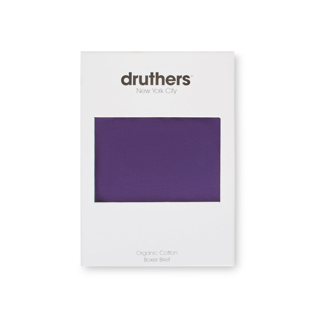 Organic Cotton Boxer Briefs - Royal Purple