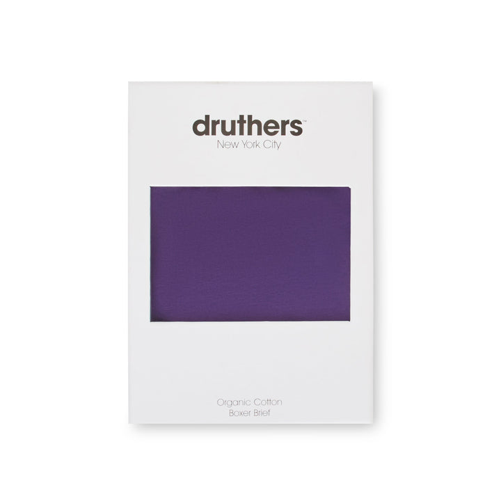Organic Cotton Boxer Briefs - Royal Purple