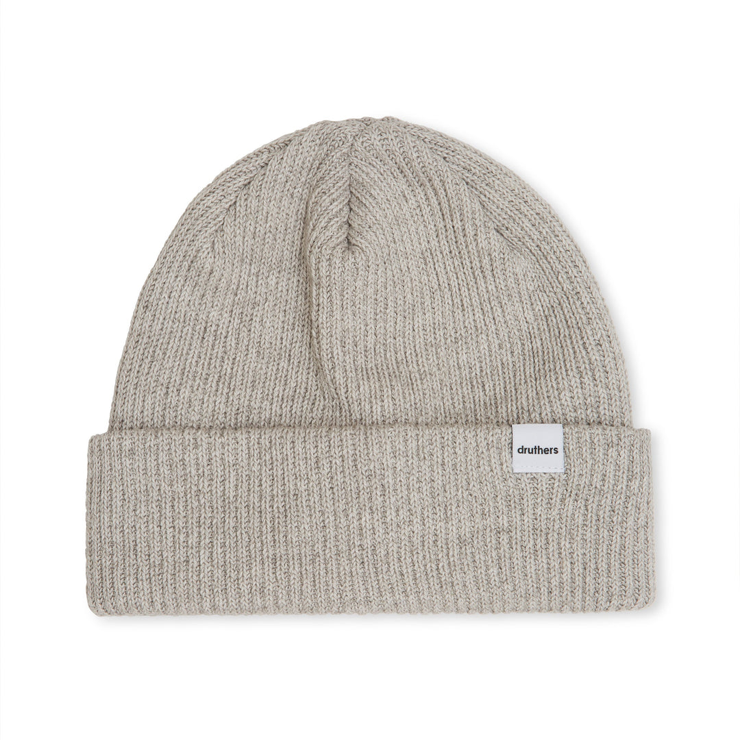 Recycled Cotton Ribbed Knit Beanie