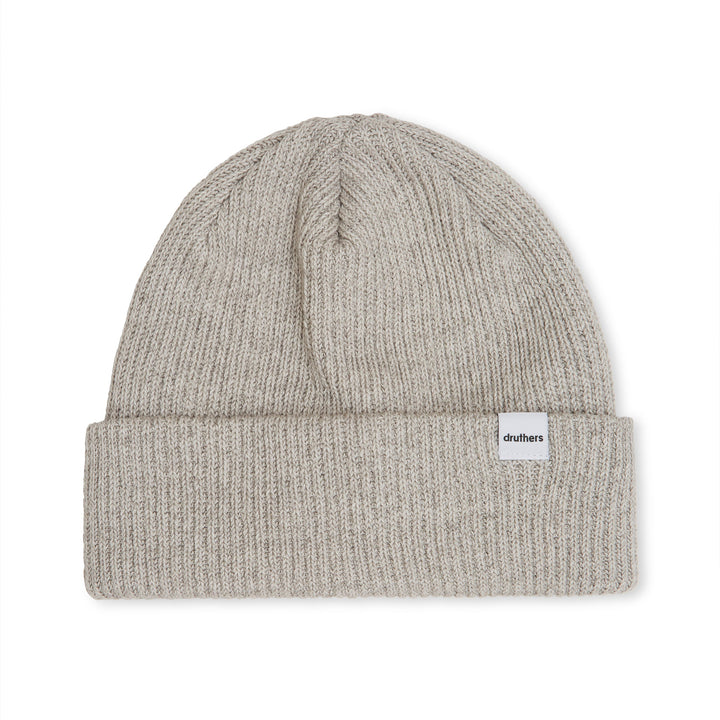 Recycled Cotton Ribbed Knit Beanie