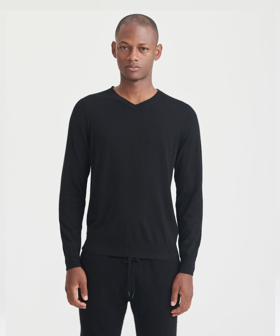 Super Fine Cashmere Long Sleeve V-Neck