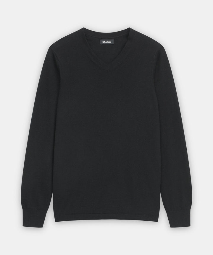 Super Fine Cashmere Long Sleeve V-Neck