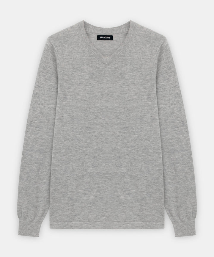 Super Fine Cashmere Long Sleeve V-Neck