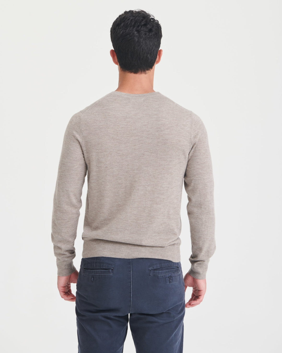 Super Fine Cashmere Long Sleeve V-Neck