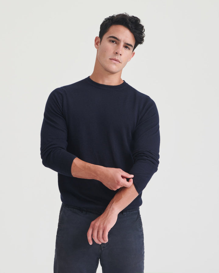Super Fine Cashmere Long Sleeve Crewneck