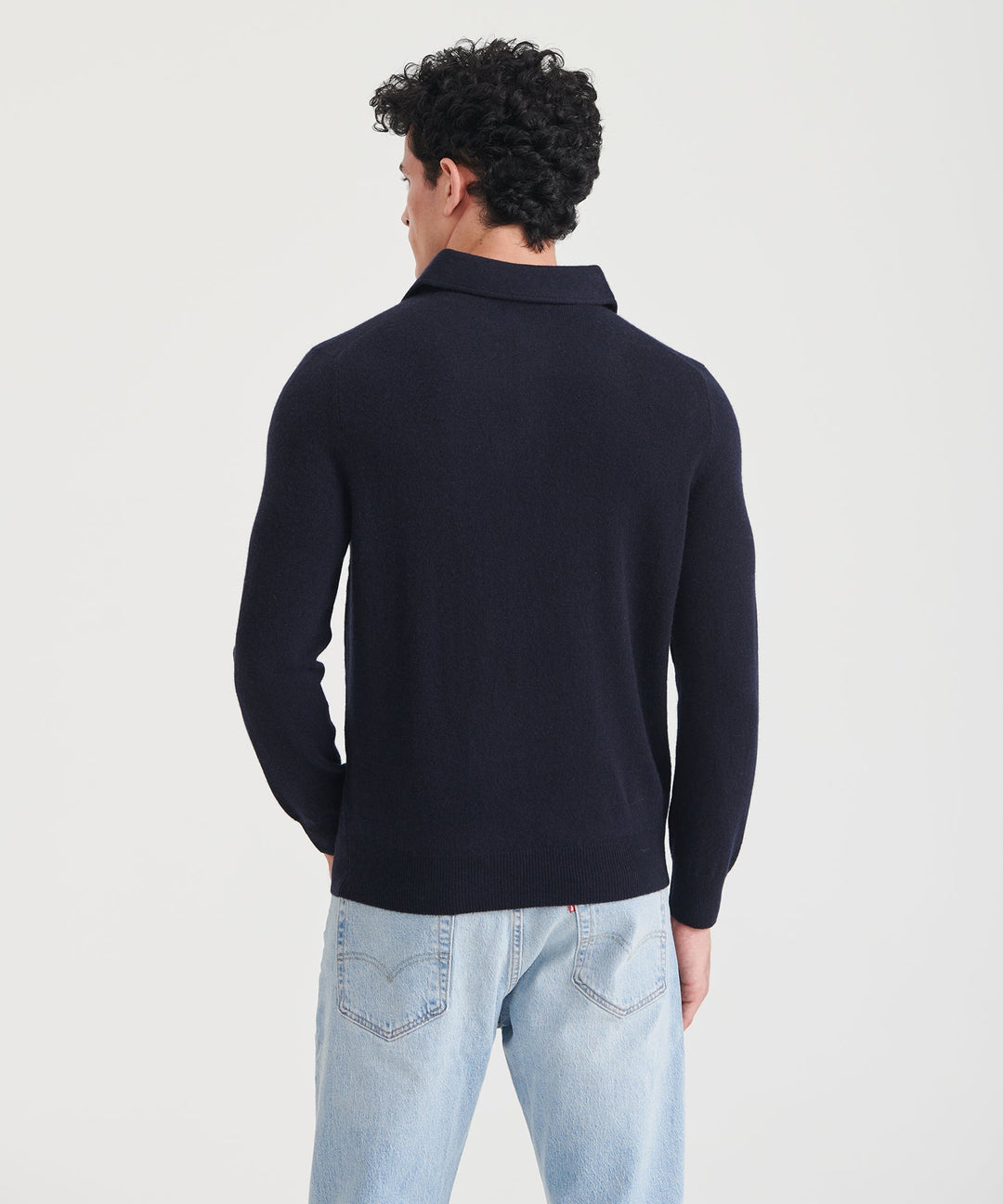 Signature Cashmere Long Sleeve Polo