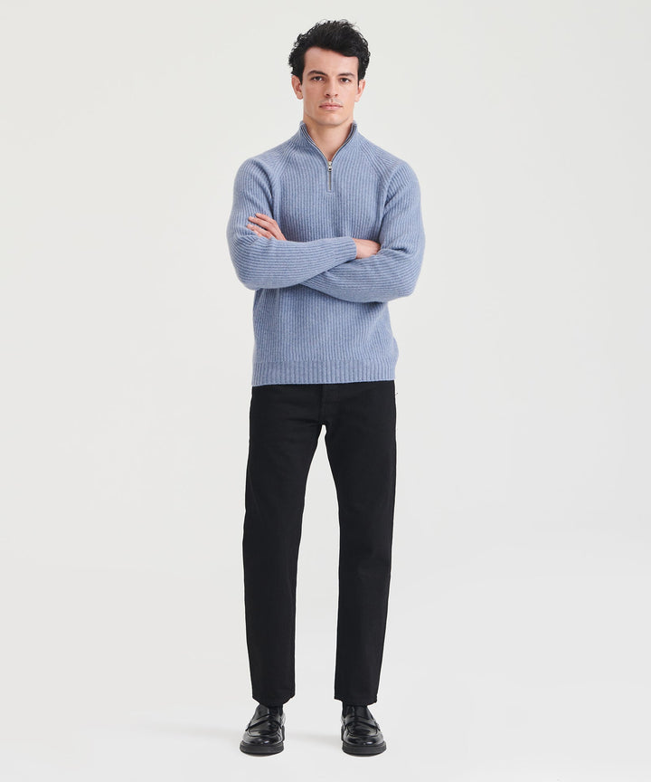 Luxe Cashmere Fisherman Quarter Zip