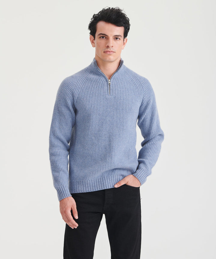 Luxe Cashmere Fisherman Quarter Zip