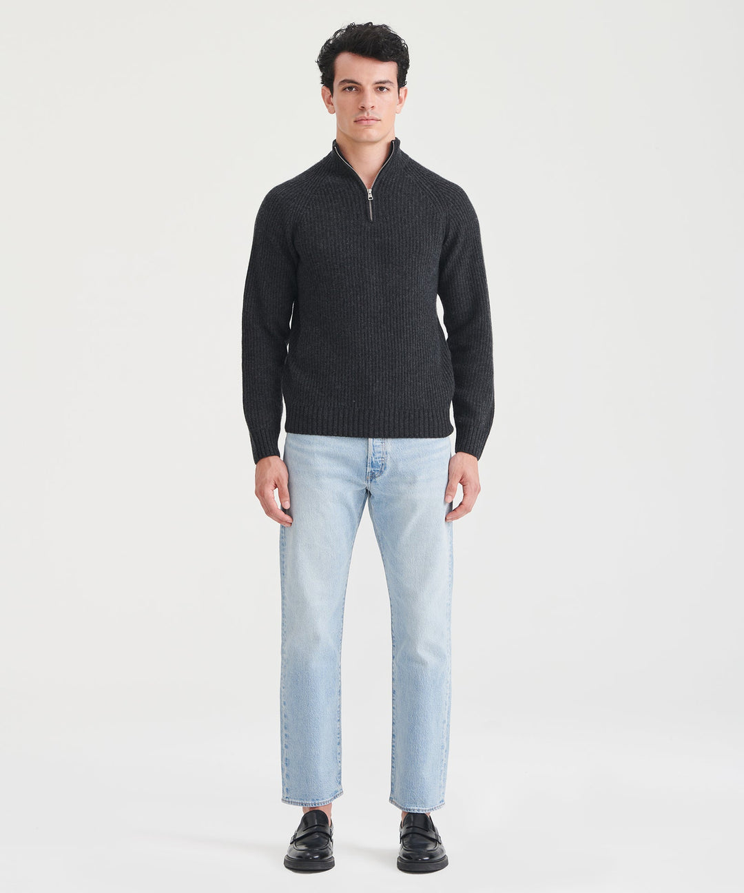 Luxe Cashmere Fisherman Quarter Zip