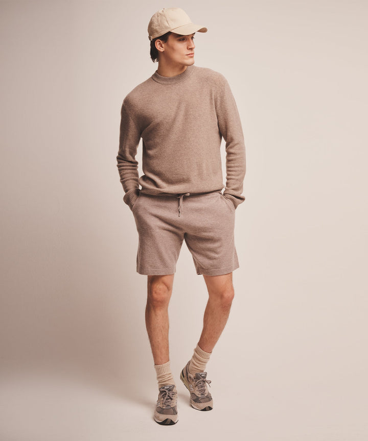 Lightweight Reversible Cashmere Crewneck