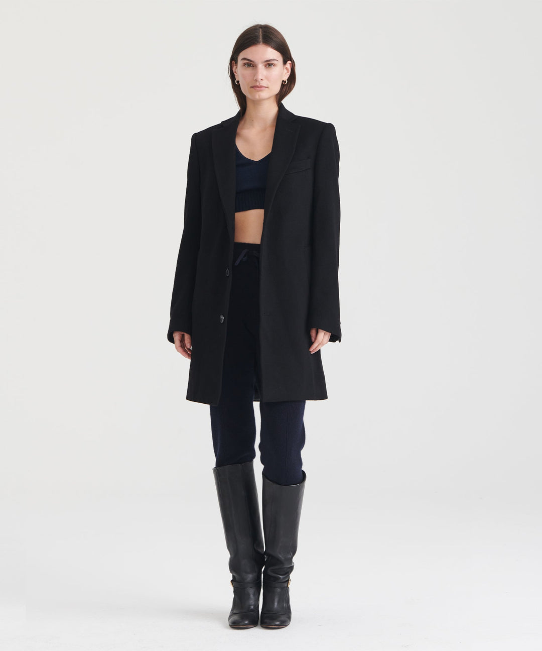 Reclaimed Cashmere Tailored Coat