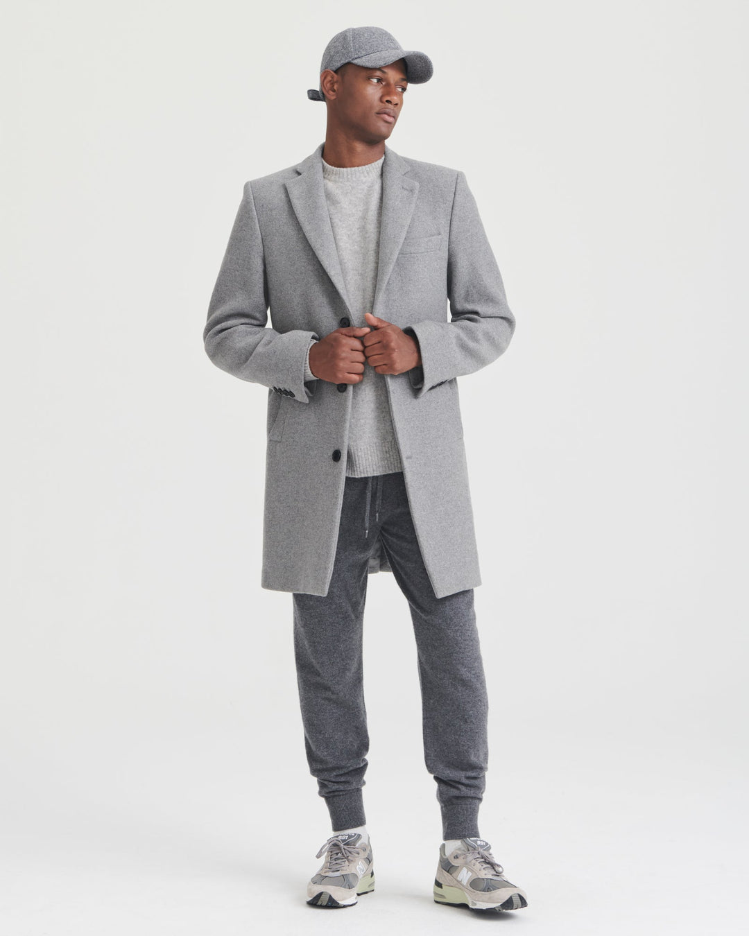 Reclaimed Cashmere Tailored Coat