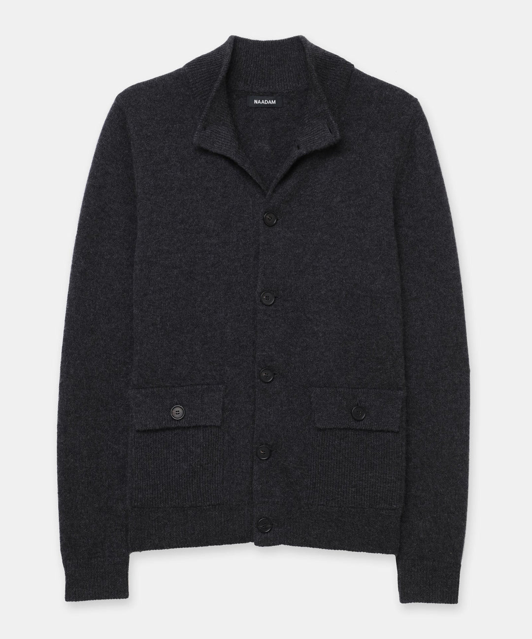 Luxe Cashmere High Neck Cardigan