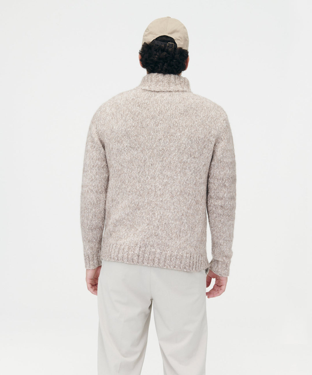 Luxe Marled Button Pullover Sweater