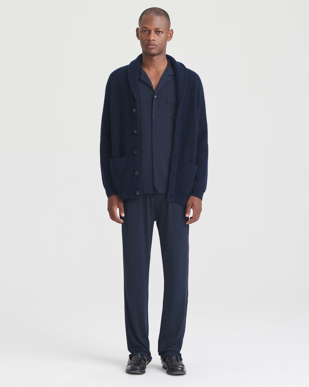Super Luxe Cashmere Fisherman Shawl Cardigan