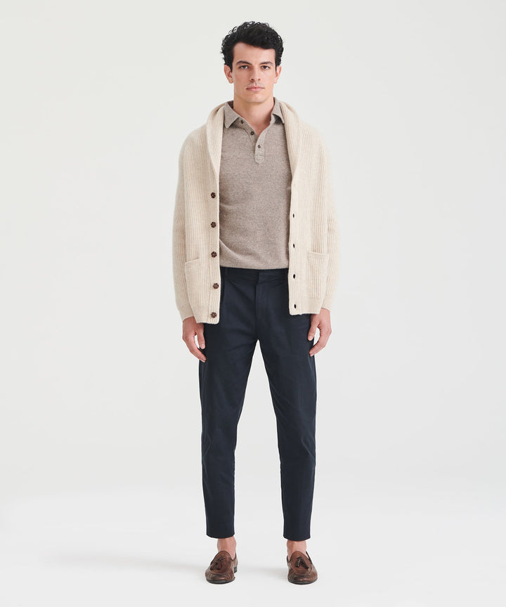 Super Luxe Cashmere Fisherman Shawl Cardigan