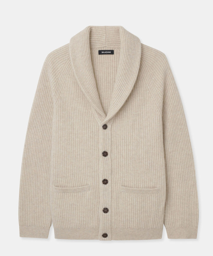 Super Luxe Cashmere Fisherman Shawl Cardigan