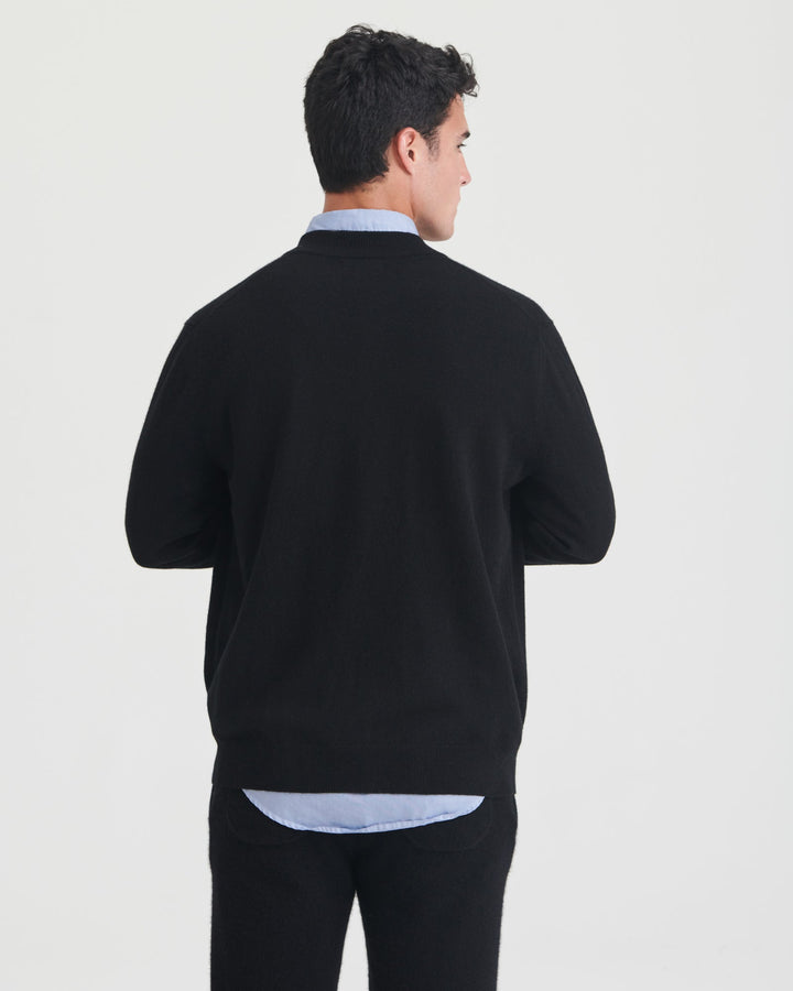 Signature Cashmere Bomber Cardigan