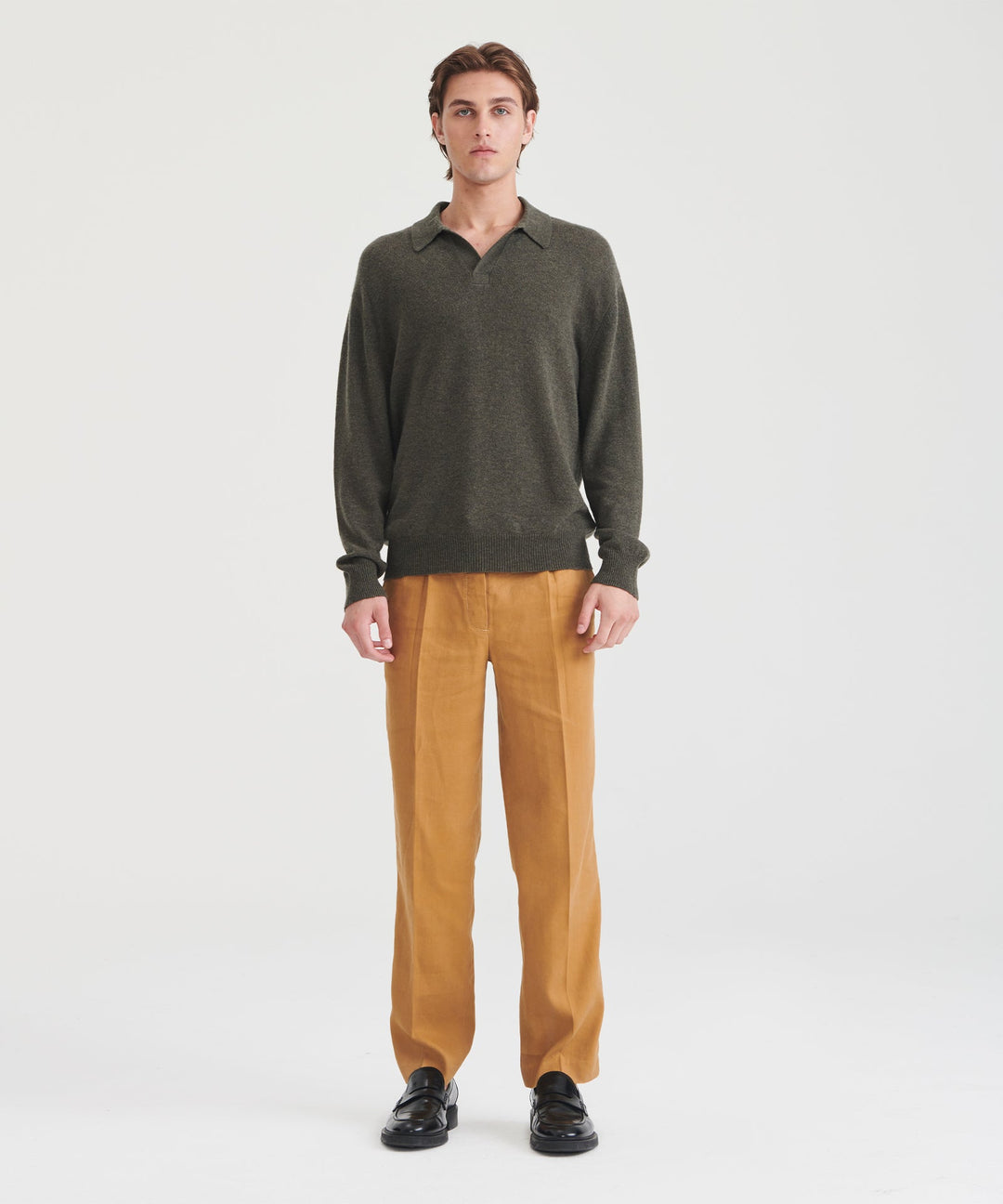 Lightweight Cashmere Relaxed Polo