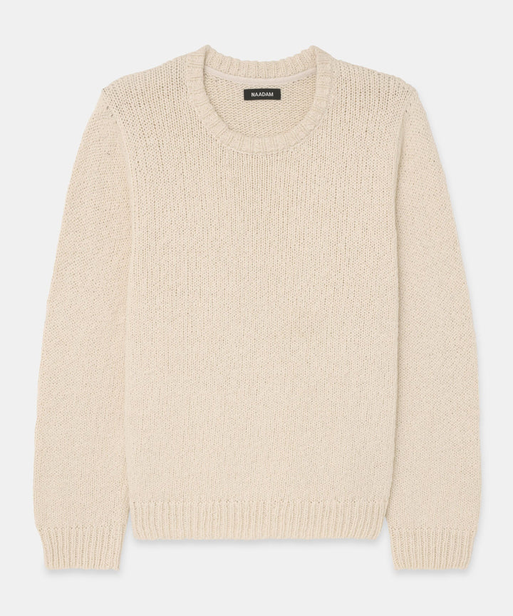 Chunky Cotton Crewneck Sweater