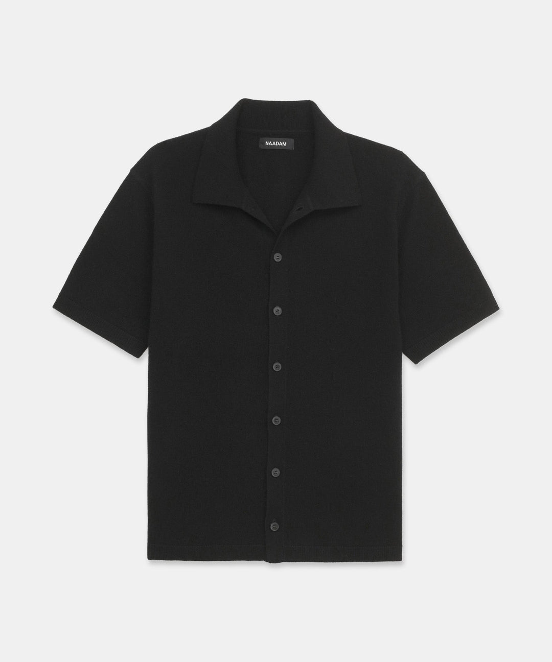 Signature Cashmere Short Sleeve Button Down
