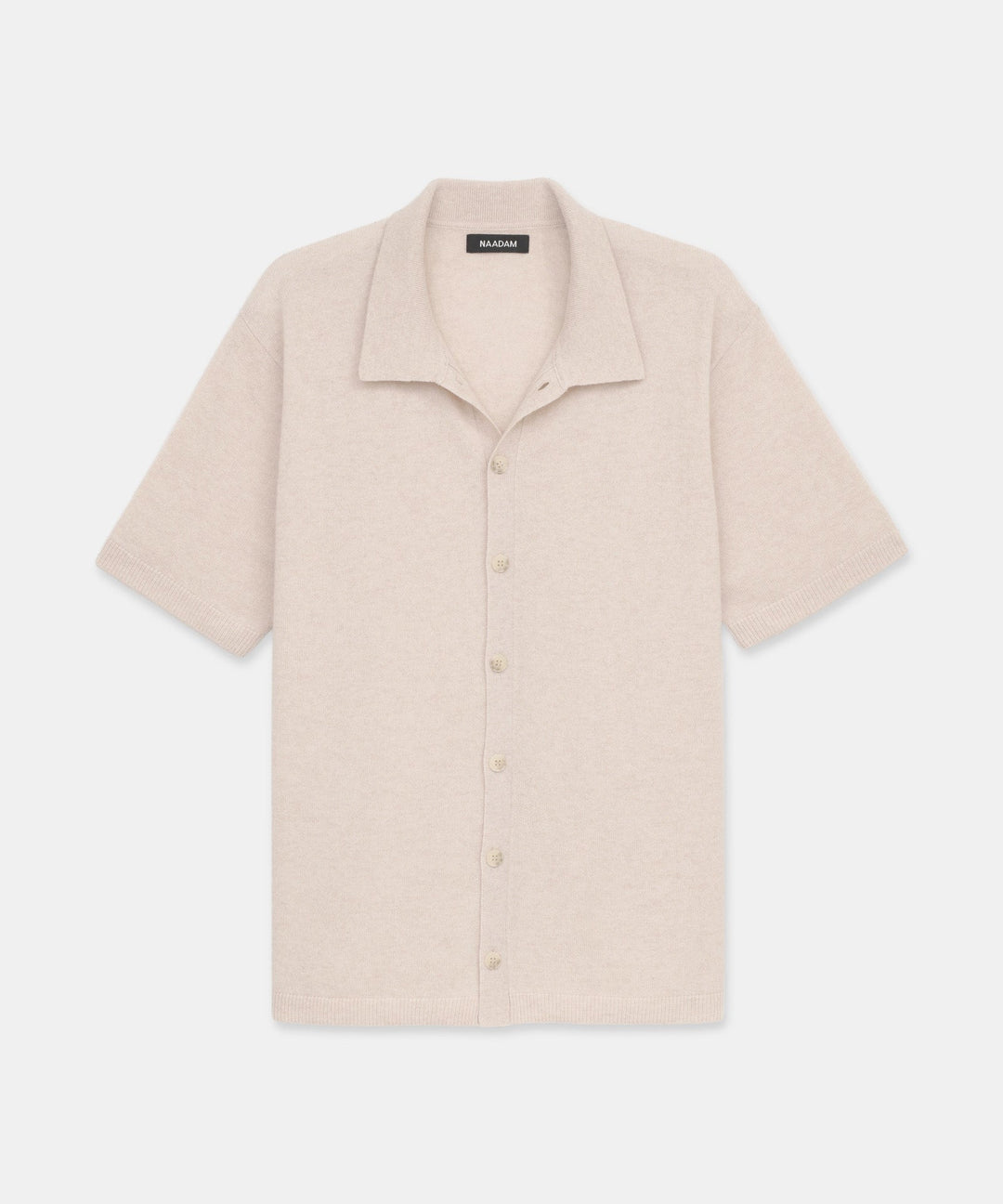 Signature Cashmere Short Sleeve Button Down