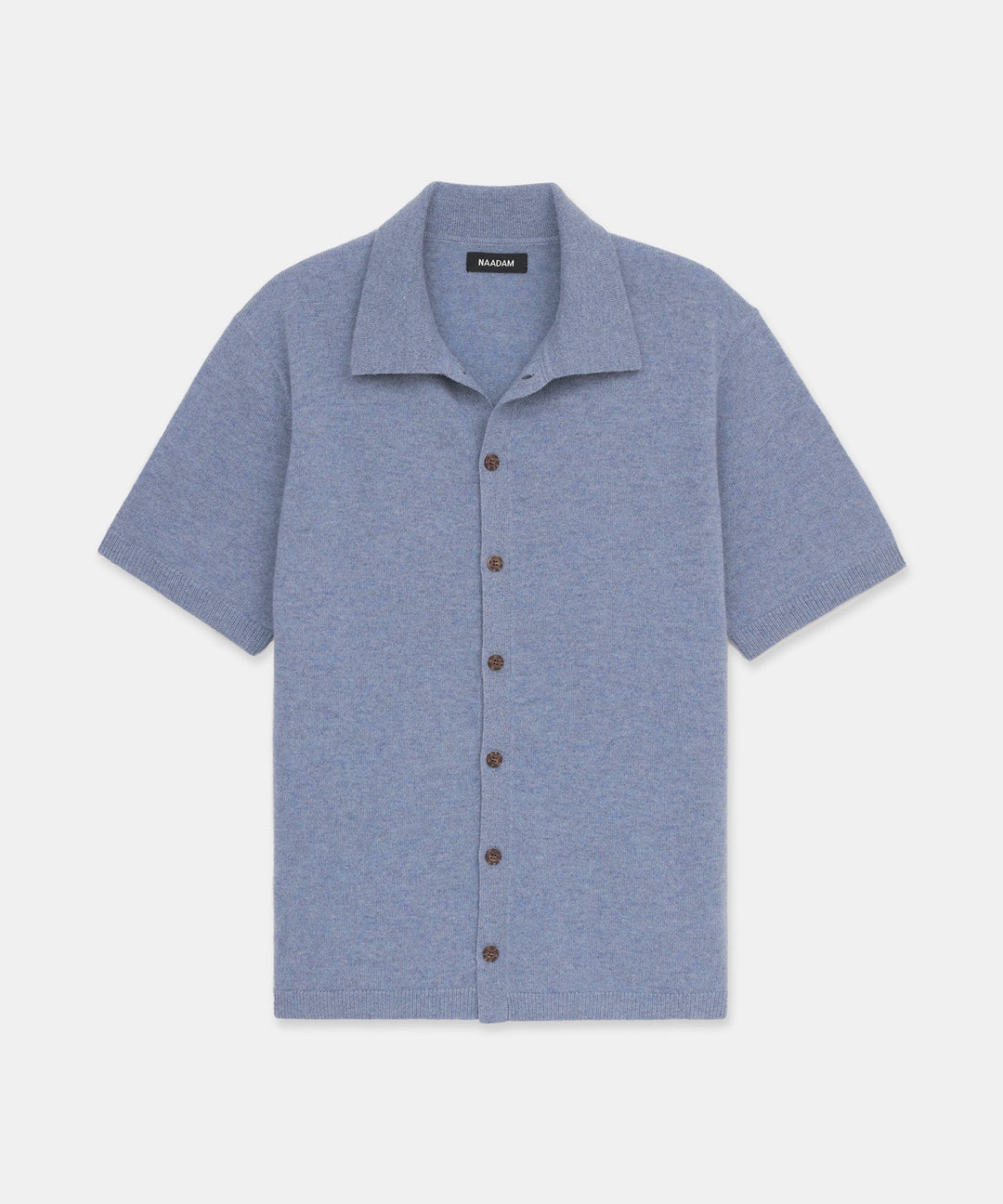 Signature Cashmere Short Sleeve Button Down