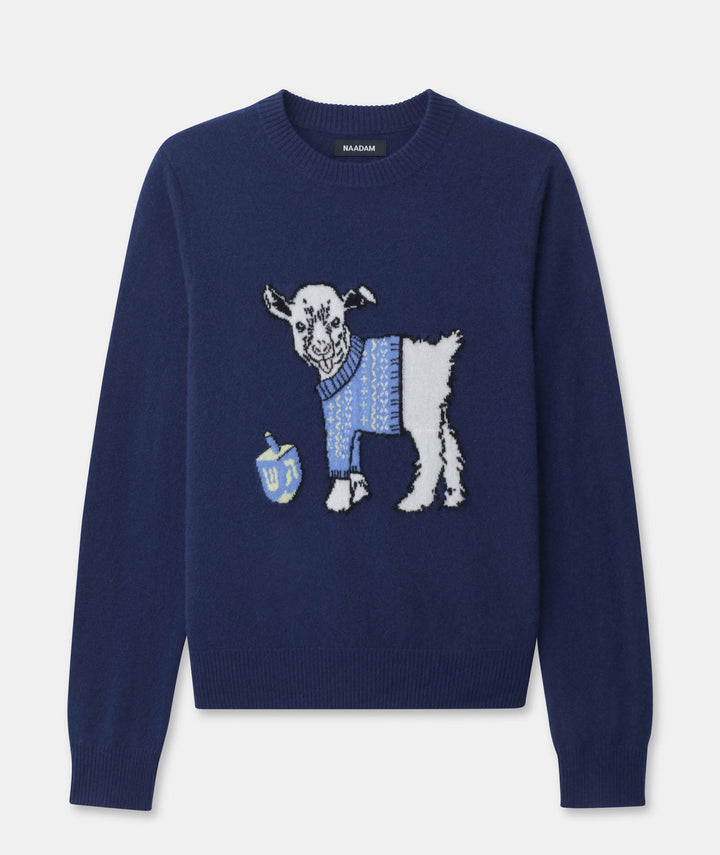 Unisex Signature Cashmere Holiday Goat Sweater