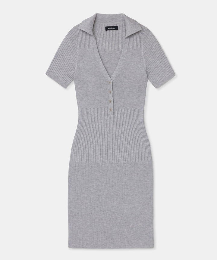 Silk Cashmere Polo Mini Dress