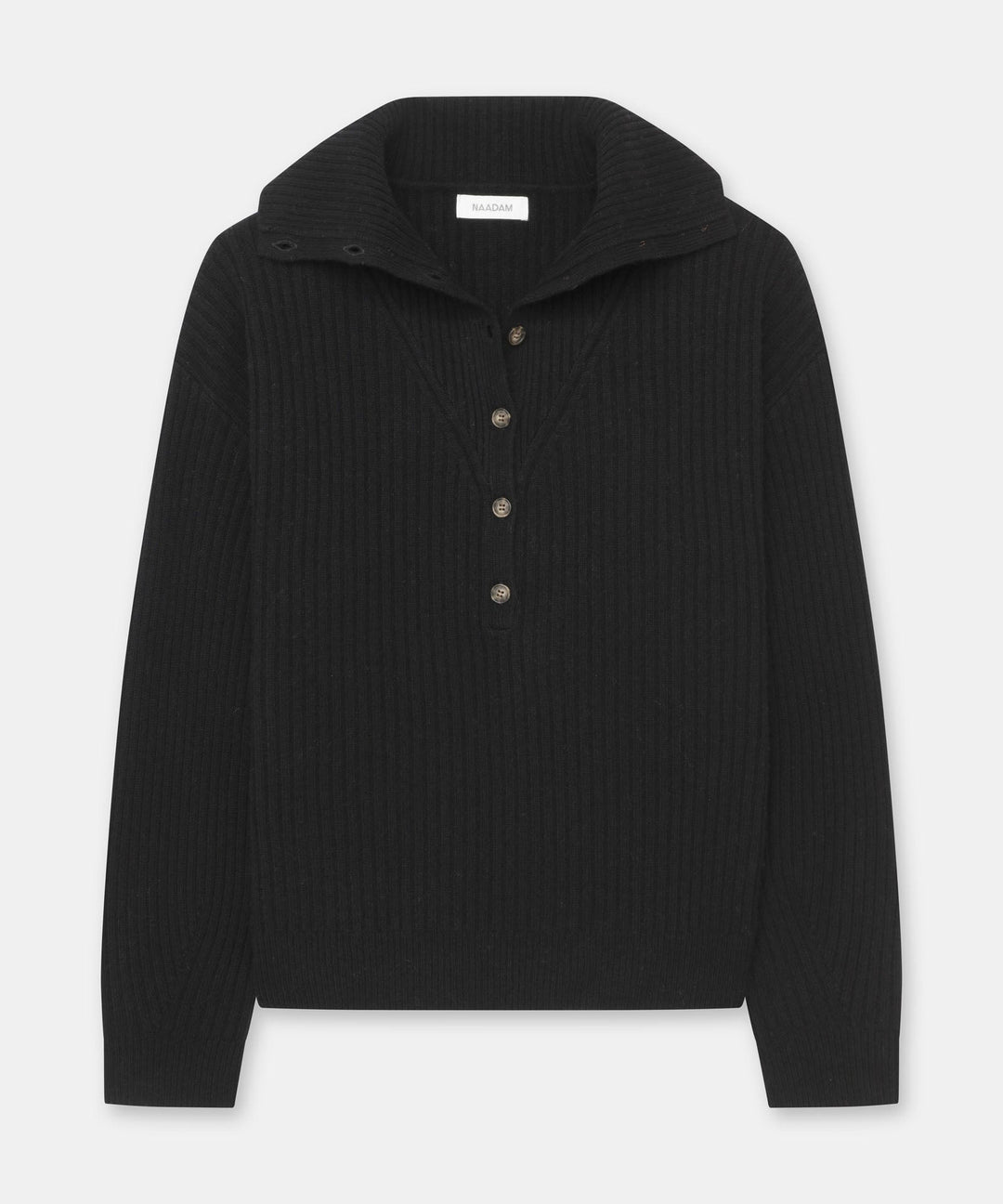 Cashmino Half Button Sweater