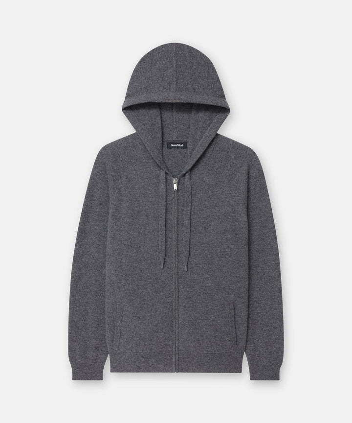 Signature Cashmere Zip Up Hoodie