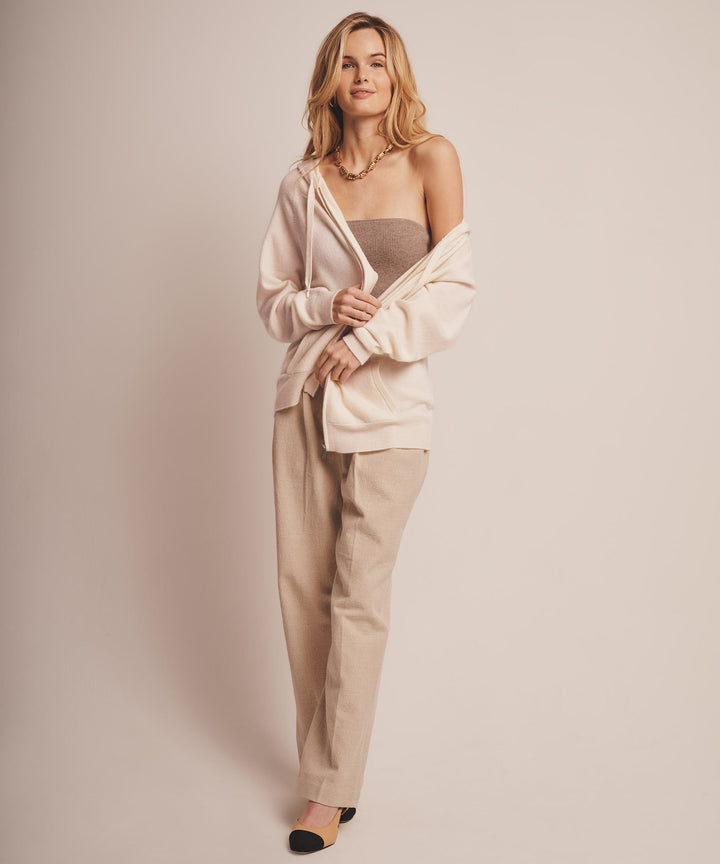 Signature Cashmere Zip Up Hoodie