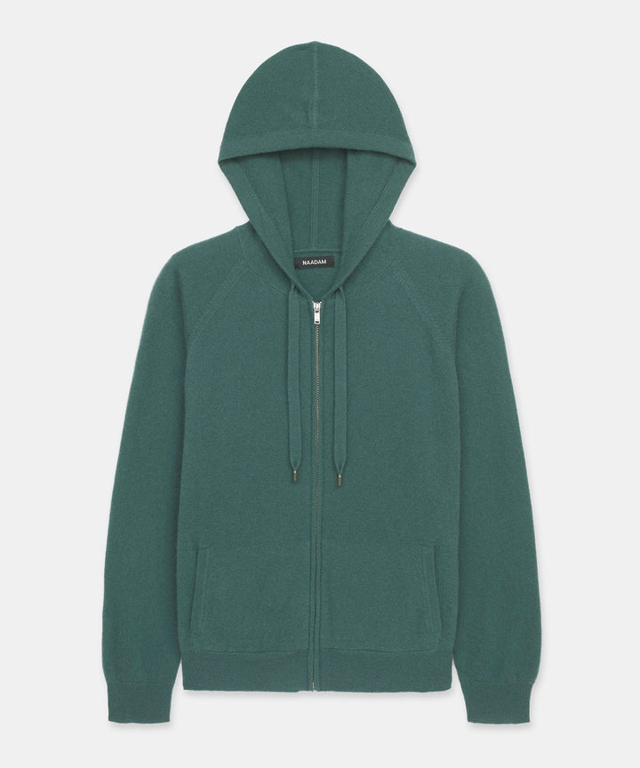 Signature Cashmere Zip Up Hoodie