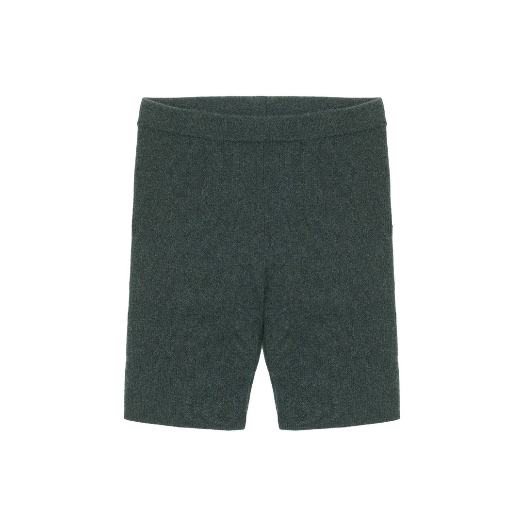 Recycled Cashmere Ribbed Biker Short