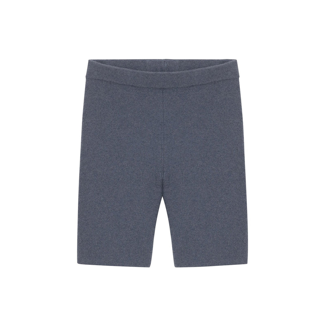 Recycled Cashmere Ribbed Biker Short