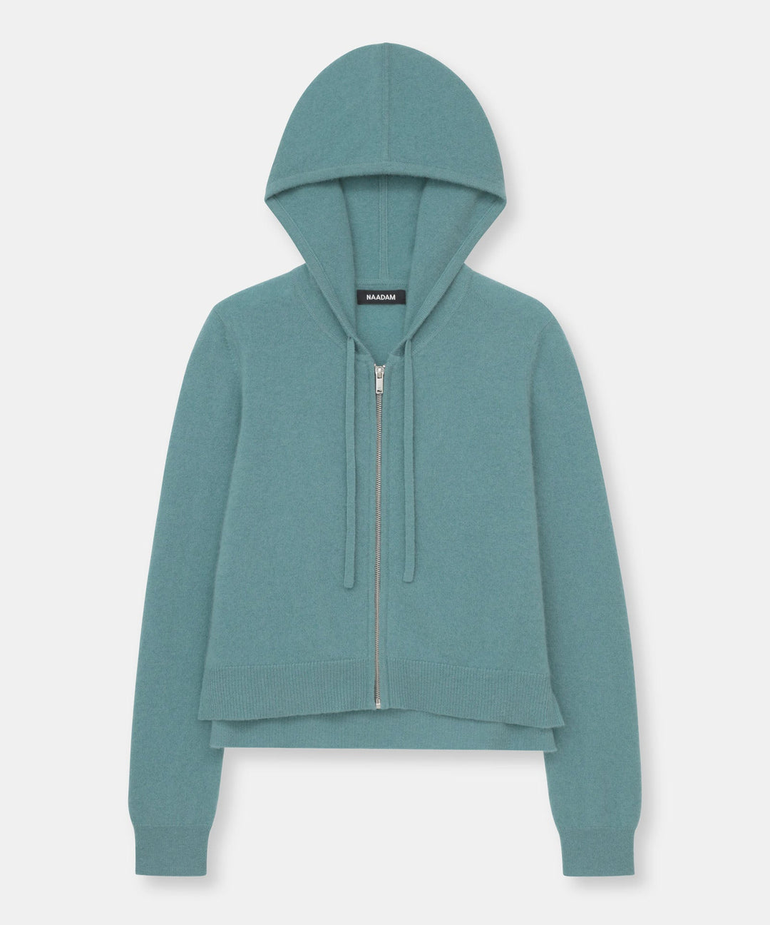 Signature Cashmere Cropped Zip Up Hoodie