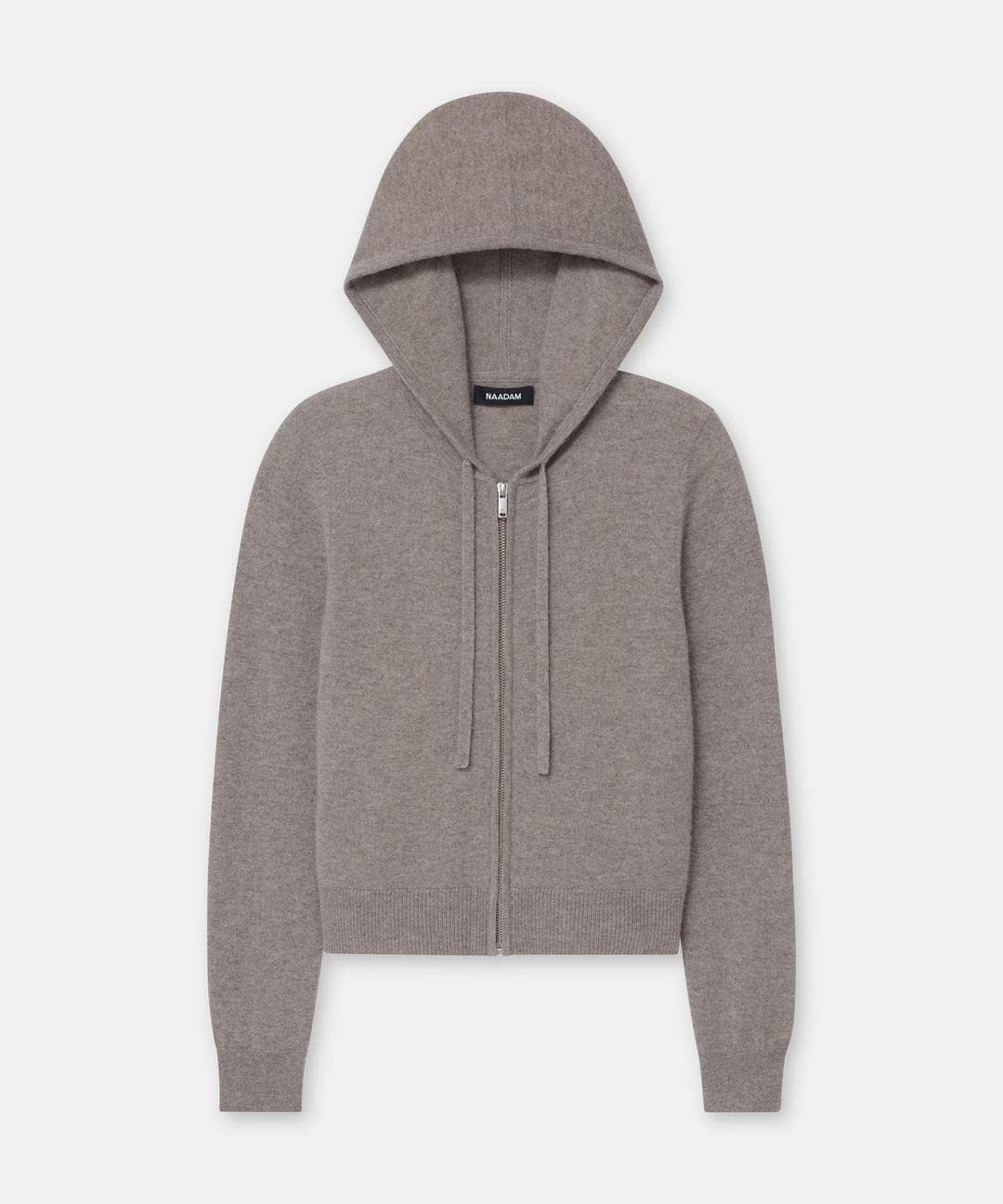 Signature Cashmere Cropped Zip Up Hoodie