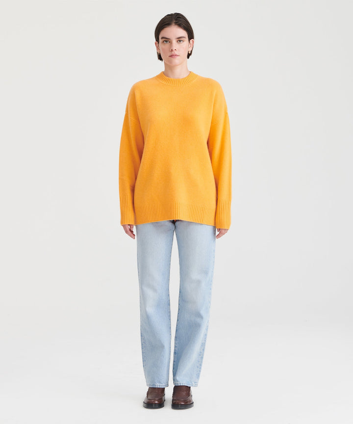 Luxe Cashmere Oversized Crewneck Sweater