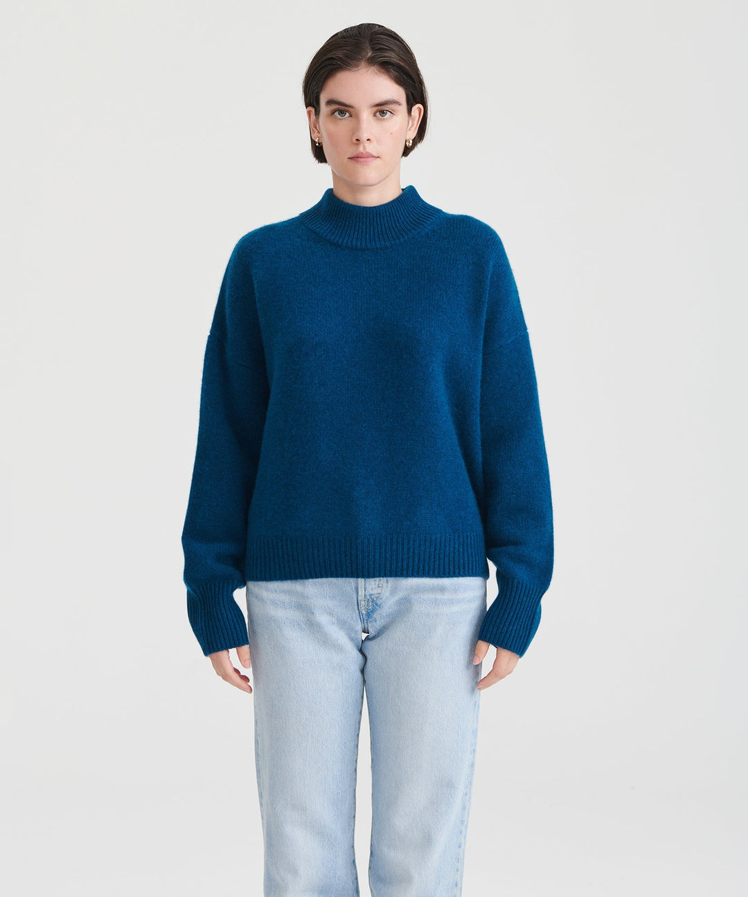 Super Luxe Cashmere Mockneck Sweater